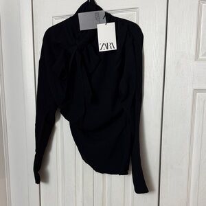 Zara Elegant Black Blouse